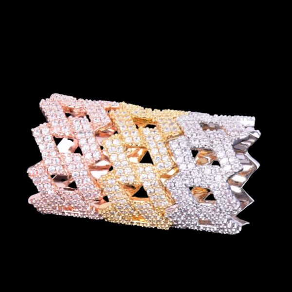 Crown Miami Cuban Link Iced Out Diamond Ring