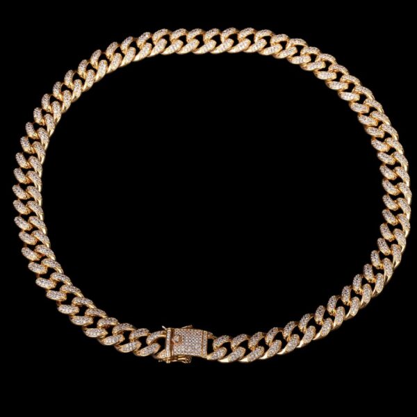 12MM Cuban Link Iced Out Diamond Necklace Chain