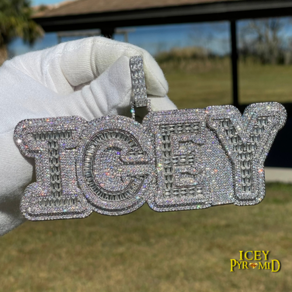 Drip Hard Style Iced Out Personalized Custom Name Necklace Pendant