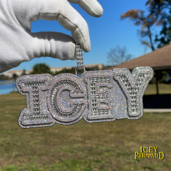 Drip Hard Style Iced Out Personalized Custom Name Necklace Pendant