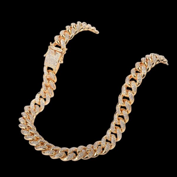 12MM Cuban Link Iced Out Diamond Necklace Chain