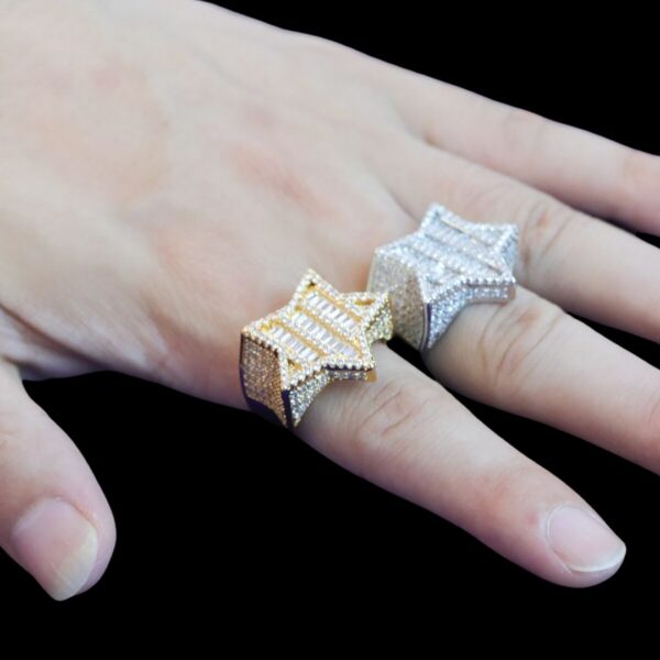 Star VVS Iced Out Diamond Ring