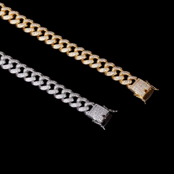 12MM Cuban Link Iced Out Diamond Necklace Chain