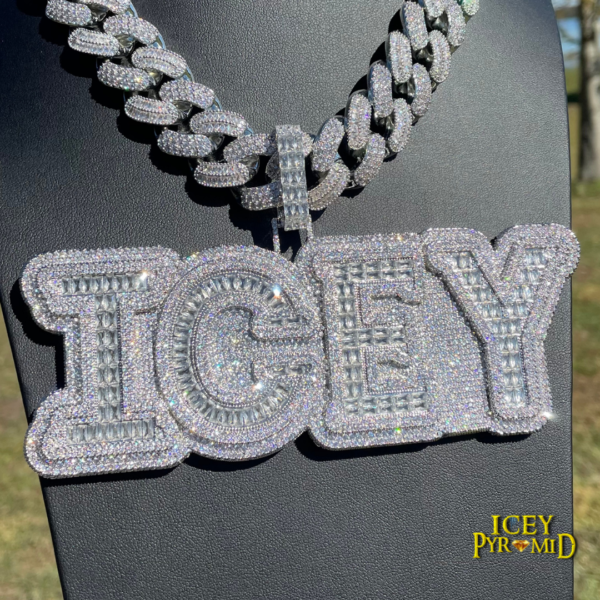 Drip Hard Style Iced Out Personalized Custom Name Necklace Pendant