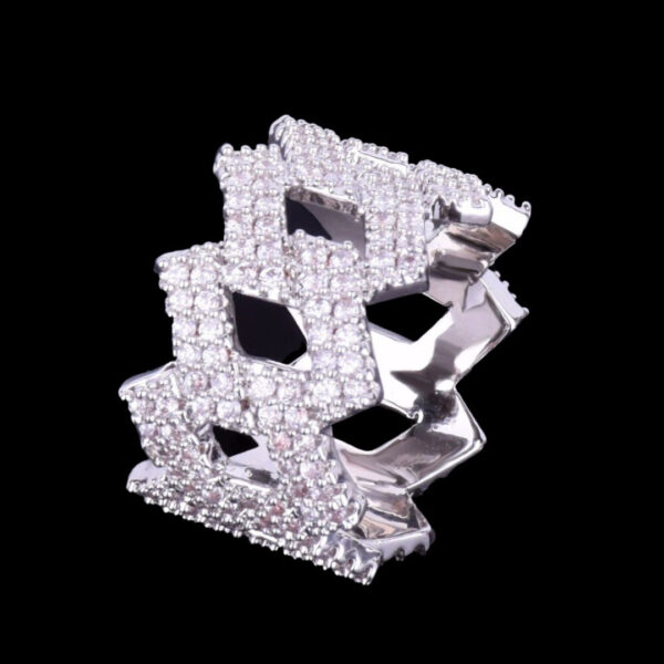 Crown Miami Cuban Link Iced Out Diamond Ring