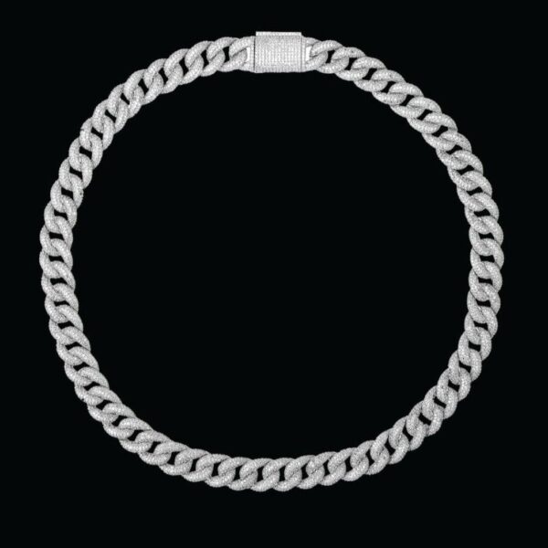 15MM Miami Drip Cuban Link Iced Out Diamond Necklace Chain