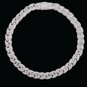 14MM Miami Cuban Iced Out Diamond Necklace Chain