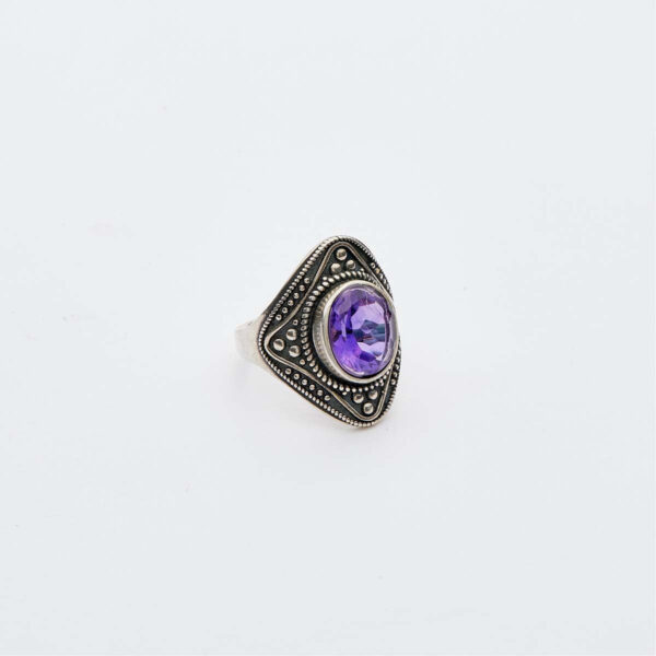 Spiritual Energy Amethyst Sterling Silver Rings